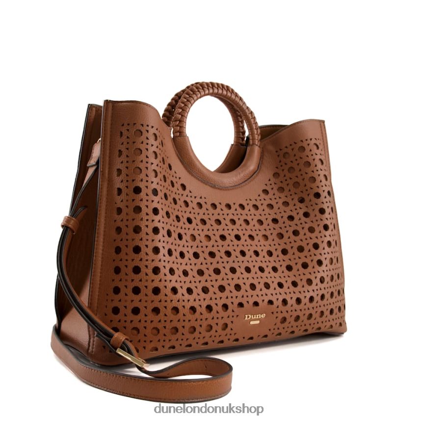 Laser-Cut Tote Bag Women N4BBPB252 Dune London Dellila Tan