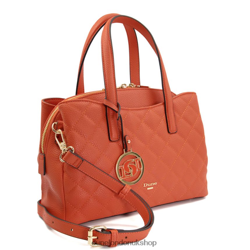 Small Diamond-Quilted Tote Bag Women N4BBPB209 Dune London Dinidignify Orange