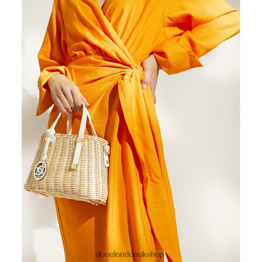 Small Raffia Tote Bag Women N4BBPB145 Dune London Dinkydorries Natural