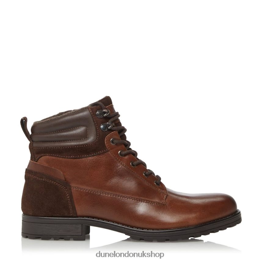 Lace-Up Boots Men N4BBPB847 Dune London Capello Brown