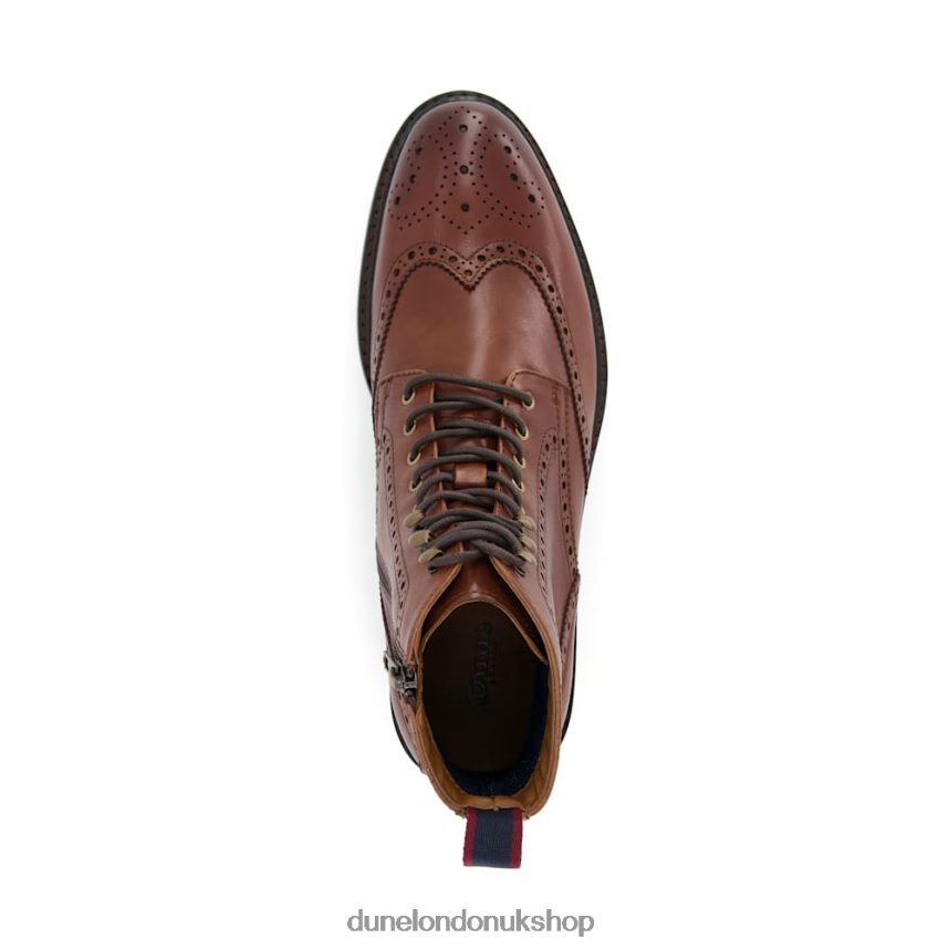 Lace-Up Brogue Boots Men N4BBPB809 Dune London Colonels Tan