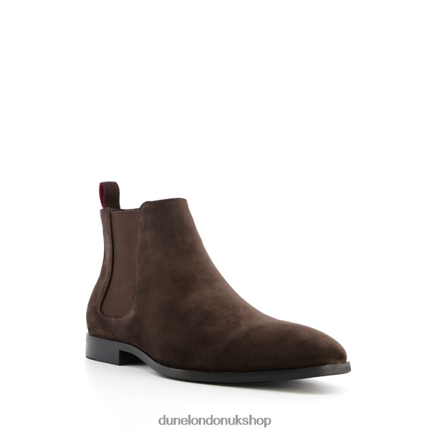 Almond-Toe Chelsea Boots Men N4BBPB863 Dune London Mantle Dark Brown