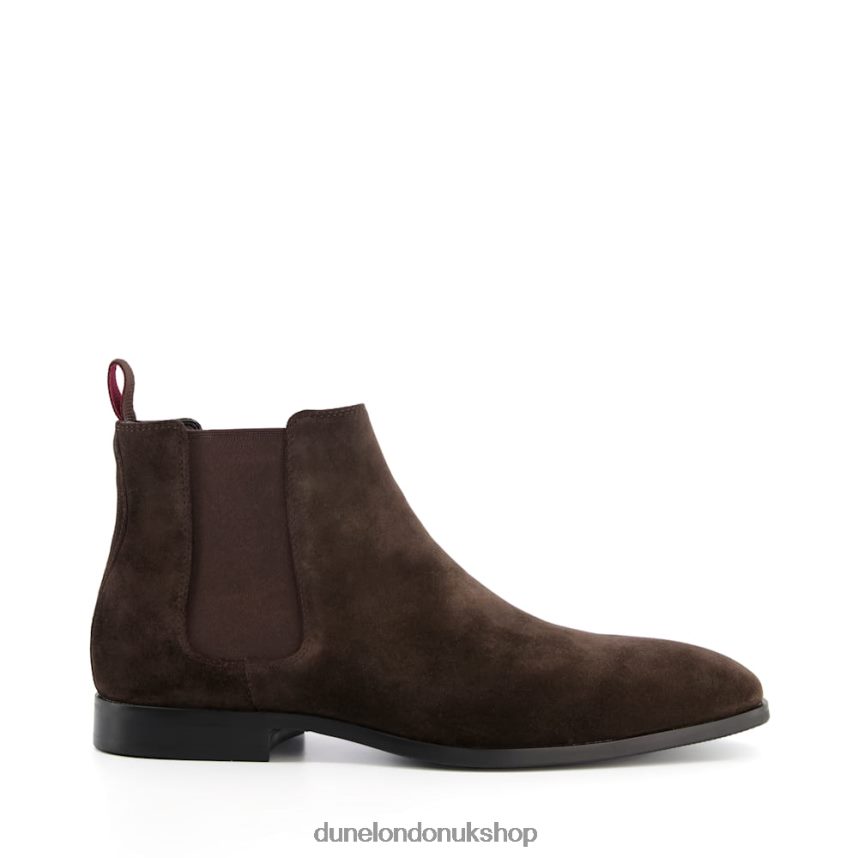 Almond-Toe Chelsea Boots Men N4BBPB863 Dune London Mantle Dark Brown