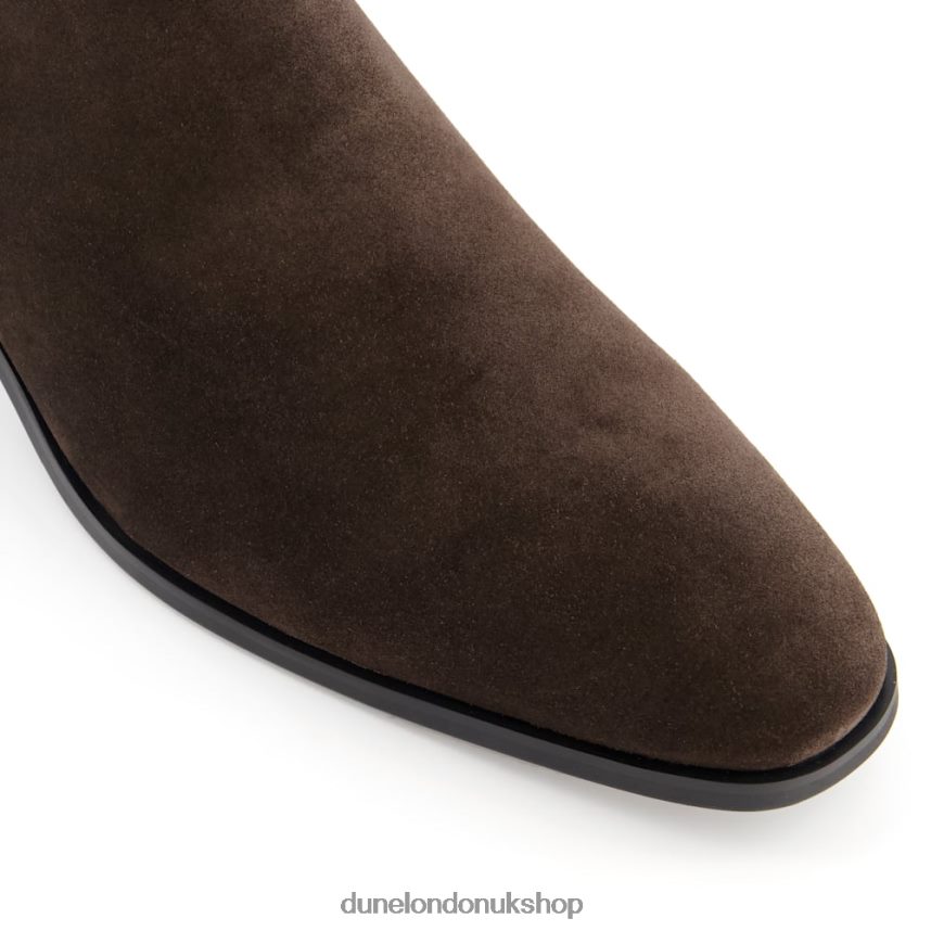 Almond-Toe Chelsea Boots Men N4BBPB863 Dune London Mantle Dark Brown