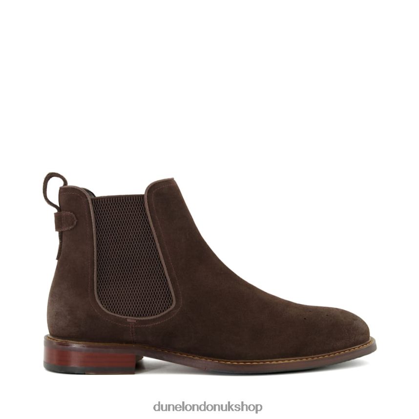 Elasticated Chelsea Boots Men N4BBPB785 Dune London Clicker Dark Brown