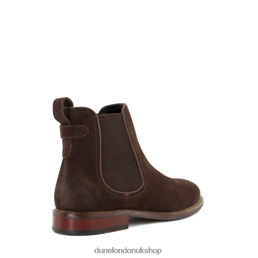 Elasticated Chelsea Boots Men N4BBPB785 Dune London Clicker Dark Brown