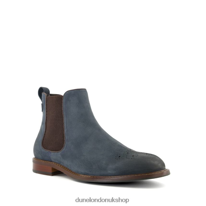 Elasticated Chelsea Boots Men N4BBPB839 Dune London Clicker Blue - Click Image to Close