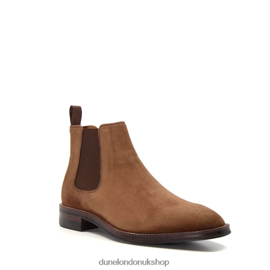 Suede Elasticated Chelsea Boots Men N4BBPB805 Dune London Masons Brown