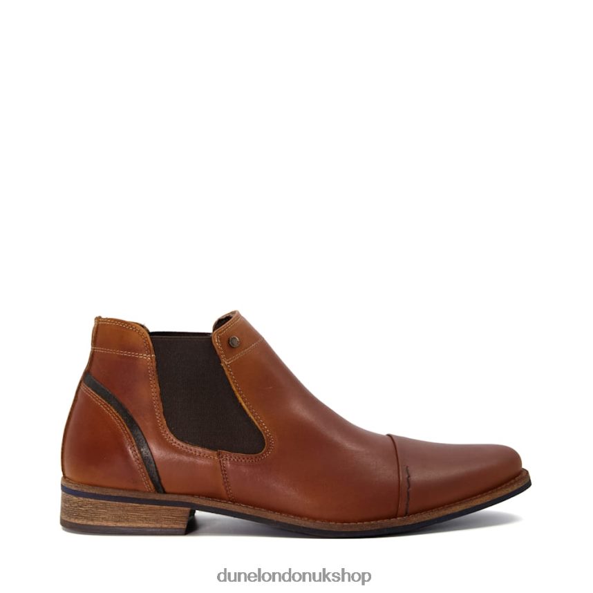 Toecap Detail Chelsea Boots Men N4BBPB850 Dune London Chili Tan