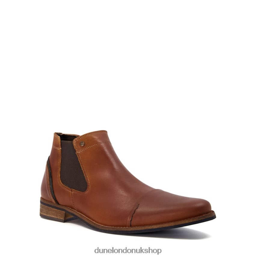 Toecap Detail Chelsea Boots Men N4BBPB850 Dune London Chili Tan