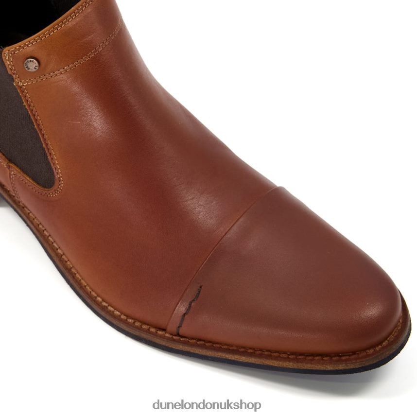 Toecap Detail Chelsea Boots Men N4BBPB850 Dune London Chili Tan