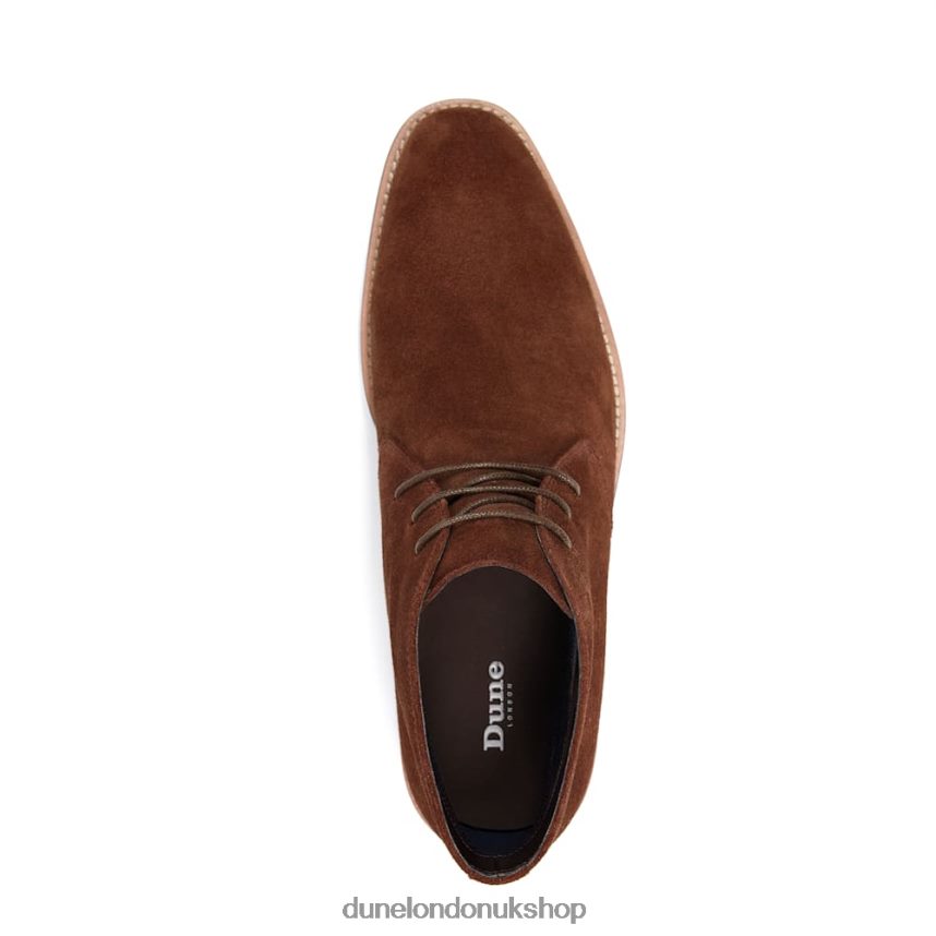 Suede Lace-Up Chukka Boots Men N4BBPB806 Dune London Maloney Brown