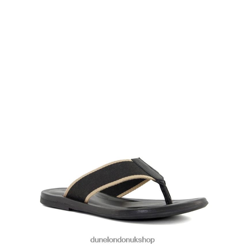 Toe-Post Casual Sandals Men N4BBPB719 Dune London Intent Black