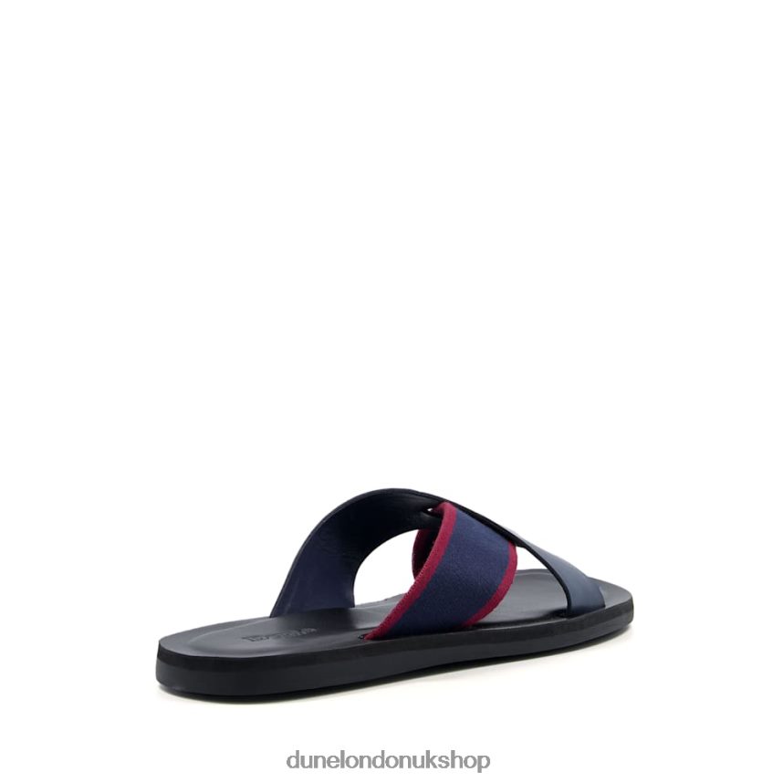 Cross-Strap Sliders Men N4BBPB790 Dune London Ideal Navy