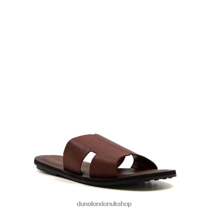 Leather Sandals Men N4BBPB811 Dune London Incense Tan - Click Image to Close