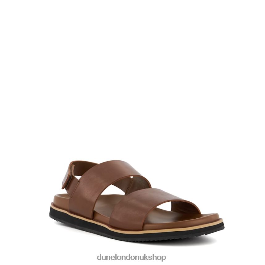 Utilitarian Strap Sandals Men N4BBPB691 Dune London Idda Tan - Click Image to Close