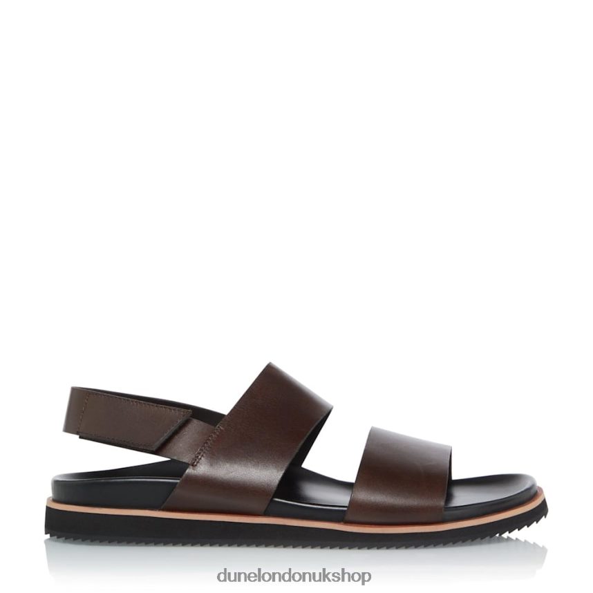 Utilitarian Strap Sandals Men N4BBPB813 Dune London Idda Brown