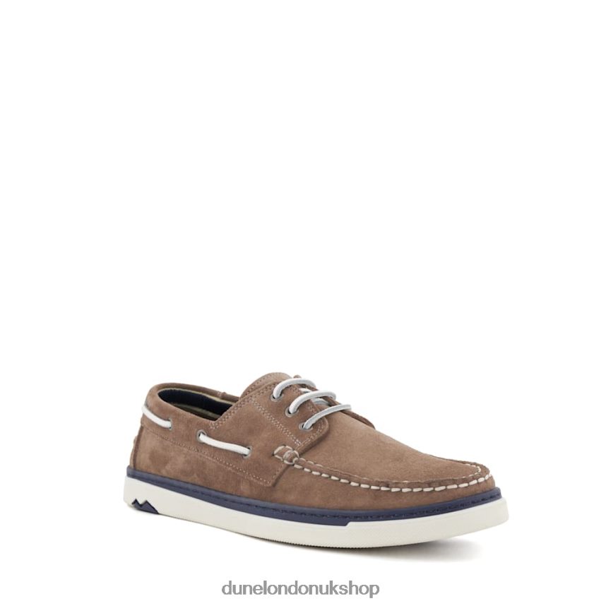 Casual Boat Shoes Men N4BBPB821 Dune London Bowwen Grey - Click Image to Close