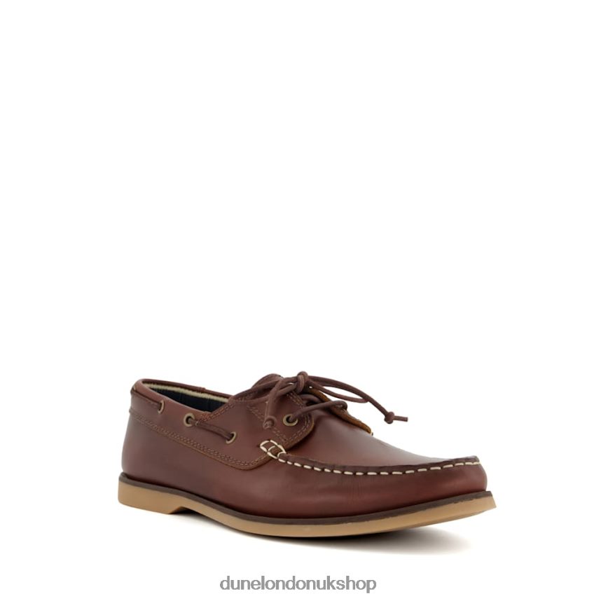 Casual Deck Shoes Men N4BBPB859 Dune London Bluesy Brown - Click Image to Close