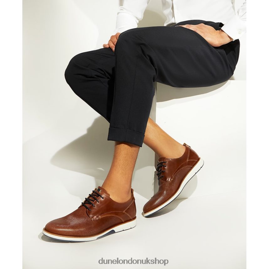 Casual Gibson Shoes Men N4BBPB677 Dune London Barnabey Tan