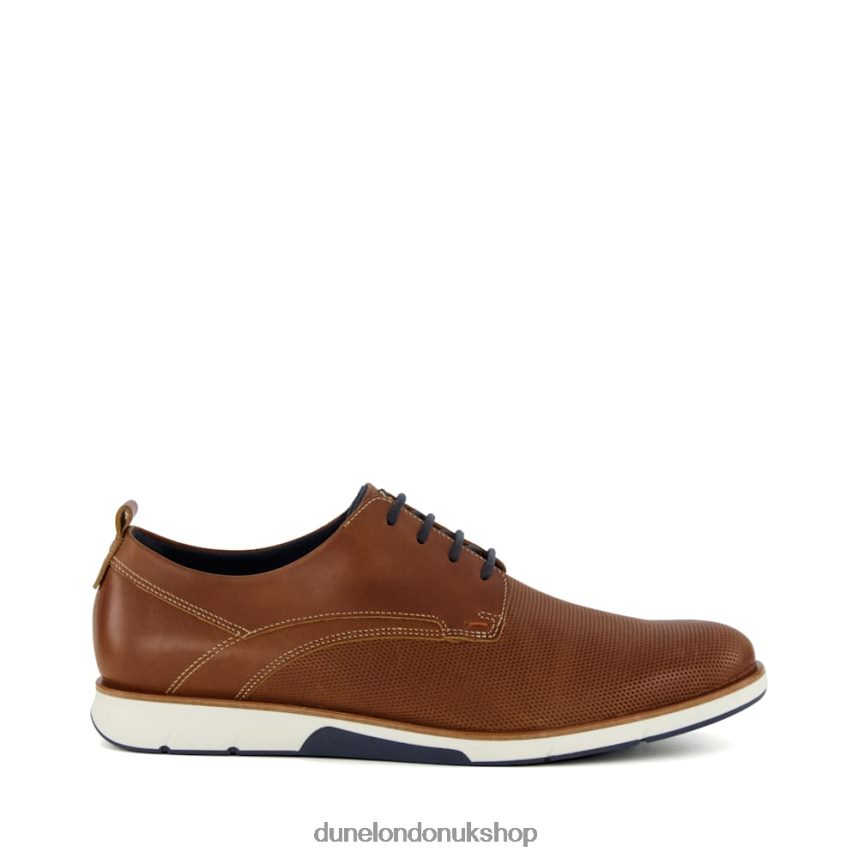 Casual Gibson Shoes Men N4BBPB677 Dune London Barnabey Tan