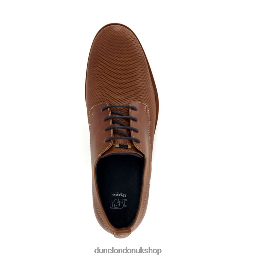 Casual Gibson Shoes Men N4BBPB677 Dune London Barnabey Tan