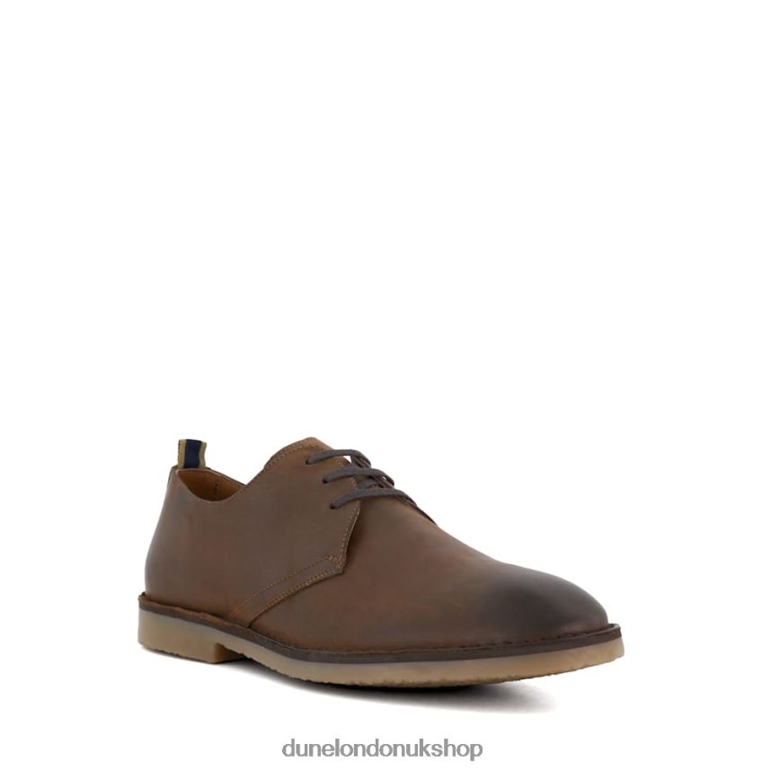 Casual Lace-Up Shoes Men N4BBPB703 Dune London Brookedd Brown - Click Image to Close