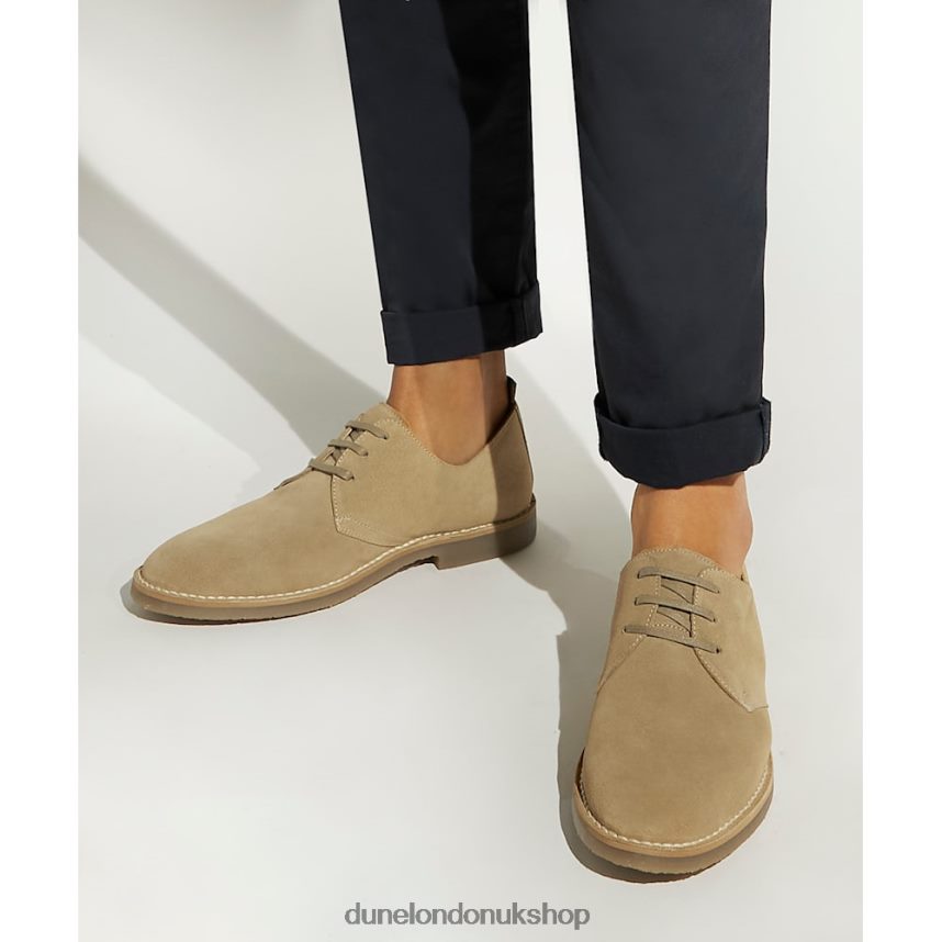 Casual Suede Lace-Up Shoes Men N4BBPB704 Dune London Brookedd Stone