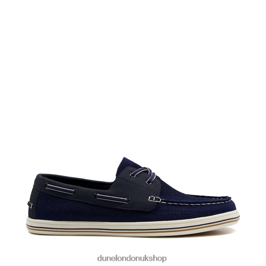 Knitted Boat Shoes Men N4BBPB745 Dune London Burnner Navy