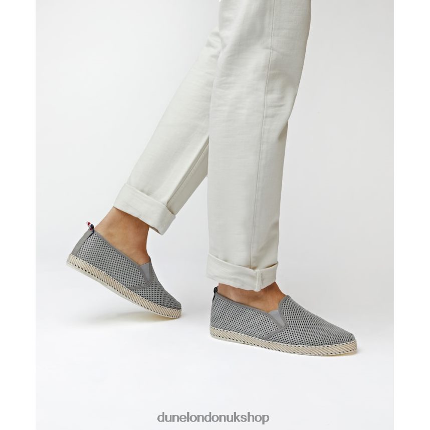 Mesh Espadrille Shoes Men N4BBPB749 Dune London Fin Grey