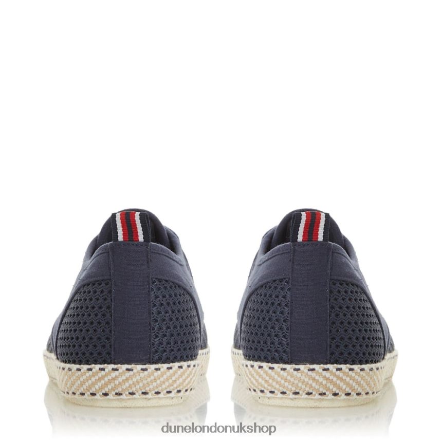 Mesh Lace Up Espadrille Shoes Men N4BBPB877 Dune London Flask Navy