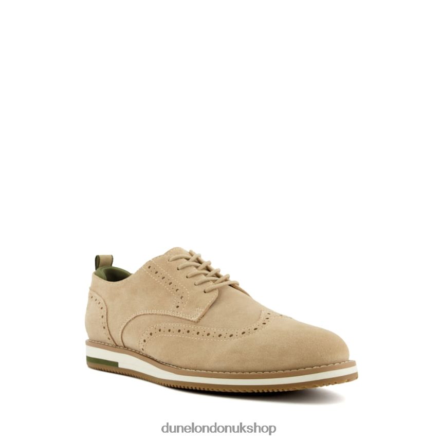 Nubuck Lace-Up Casual Shoes Men N4BBPB838 Dune London Bristtle Sand