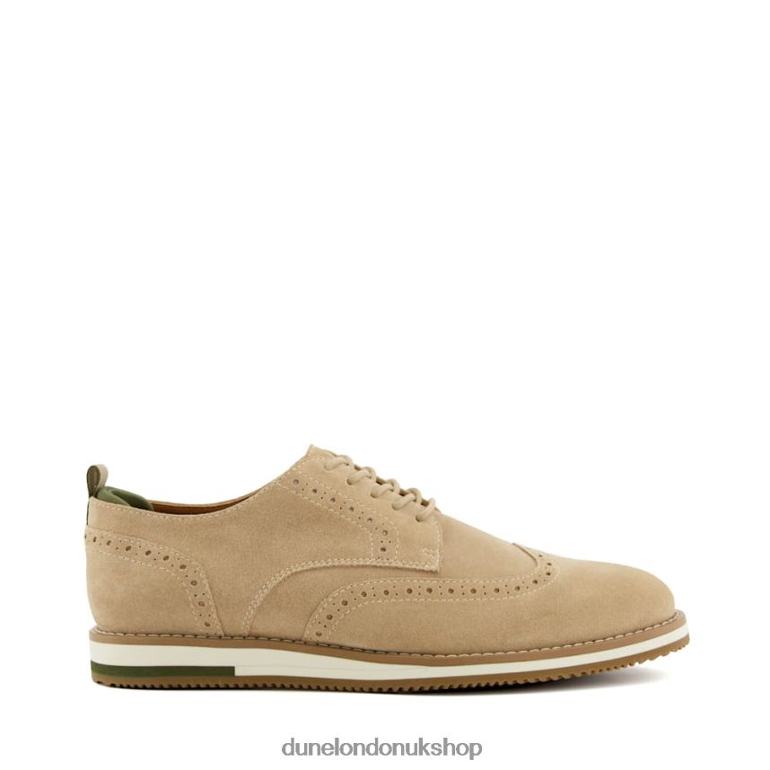 Nubuck Lace-Up Casual Shoes Men N4BBPB838 Dune London Bristtle Sand