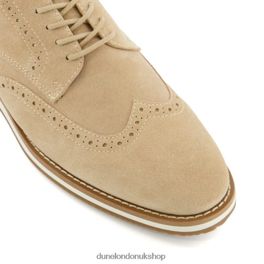 Nubuck Lace-Up Casual Shoes Men N4BBPB838 Dune London Bristtle Sand