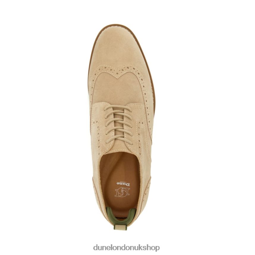 Nubuck Lace-Up Casual Shoes Men N4BBPB838 Dune London Bristtle Sand