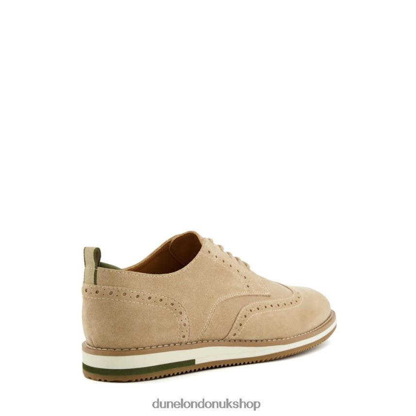 Nubuck Lace-Up Casual Shoes Men N4BBPB838 Dune London Bristtle Sand