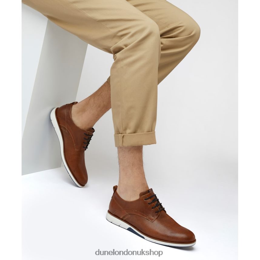 Punch Hole Casual Shoes Men N4BBPB829 Dune London Balad Tan