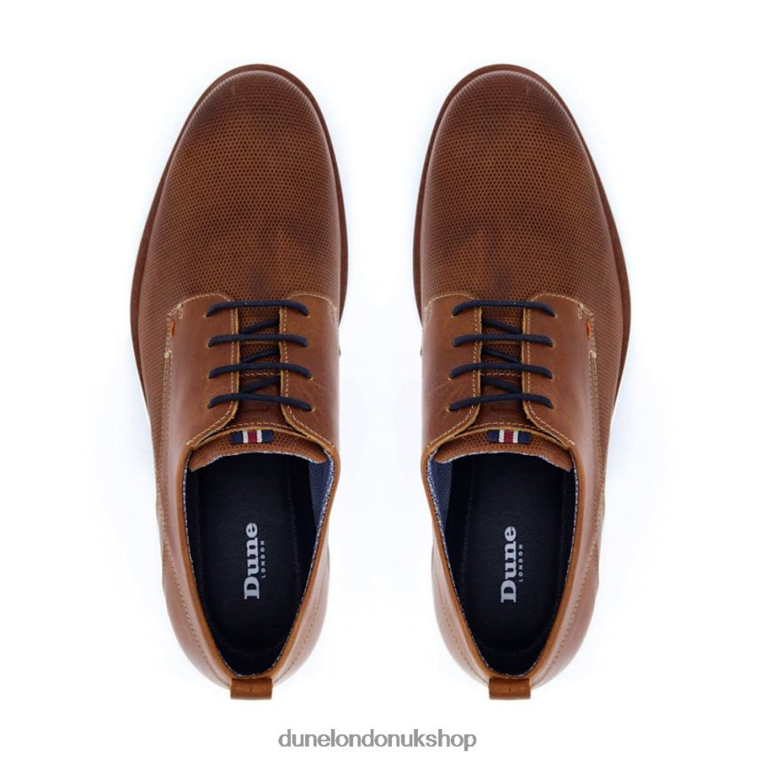 Punch Hole Casual Shoes Men N4BBPB829 Dune London Balad Tan