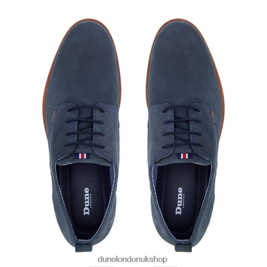 Punch Hole Casual Shoes Men N4BBPB846 Dune London Balad Blue