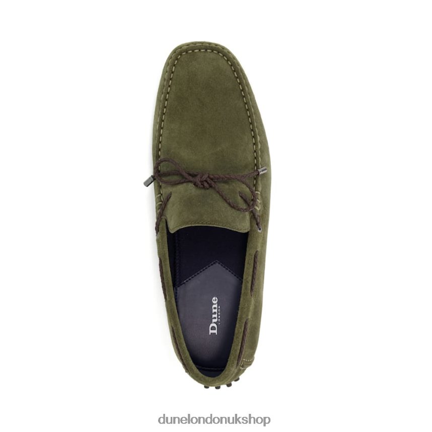 Slip-On Leather Driver Shoes Men N4BBPB779 Dune London Bound Khaki