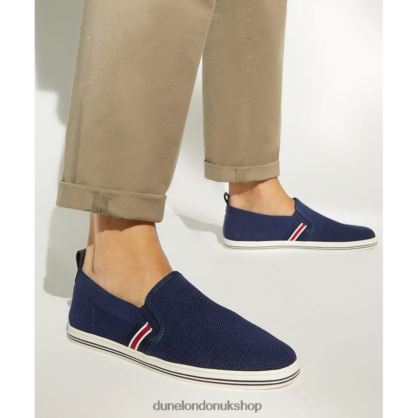 Stripe-Detail Casual Shoes Men N4BBPB782 Dune London Broader Navy