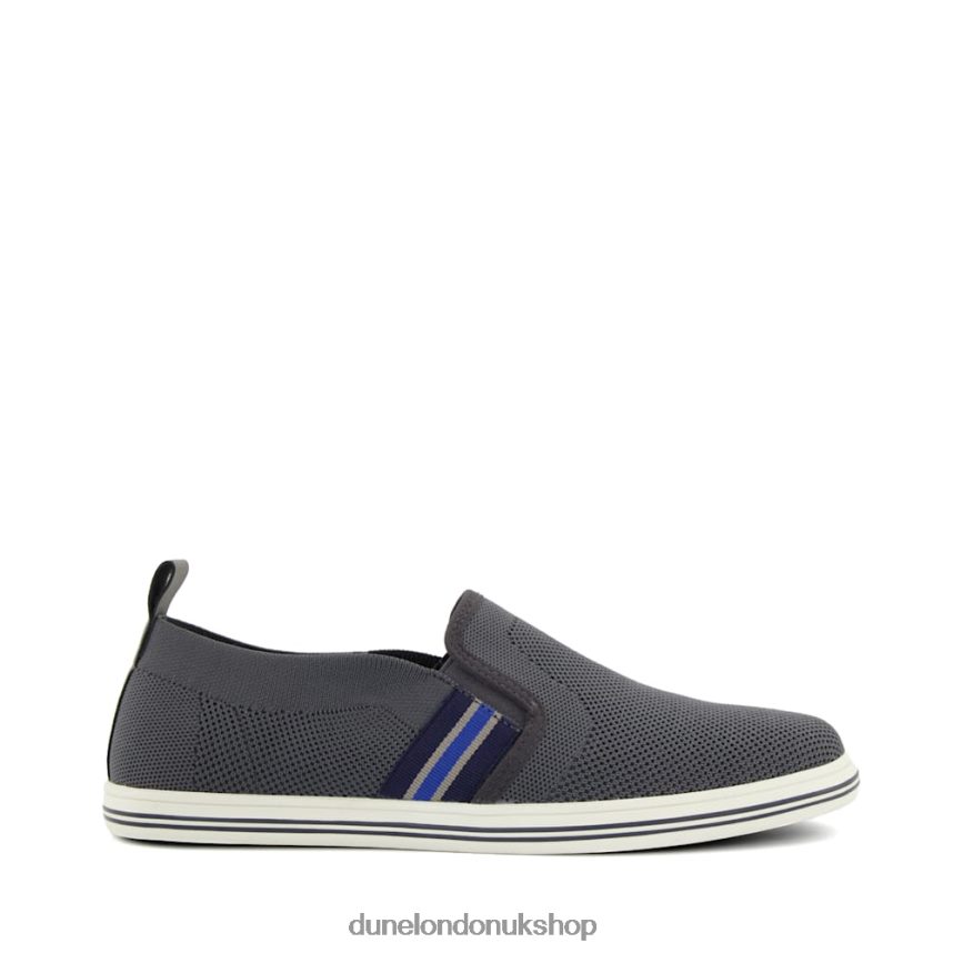 Stripe-Detail Casual Shoes Men N4BBPB783 Dune London Broader Grey