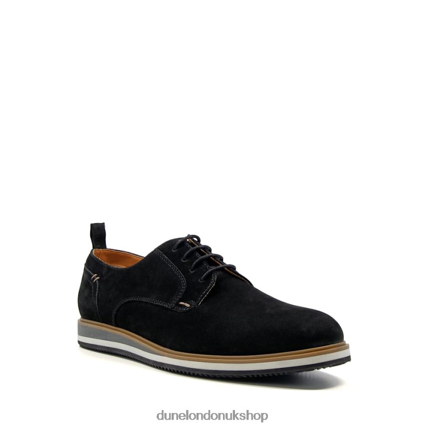 Wedge Sole Lace Up Shoes Men N4BBPB861 Dune London Bucatini Black - Click Image to Close