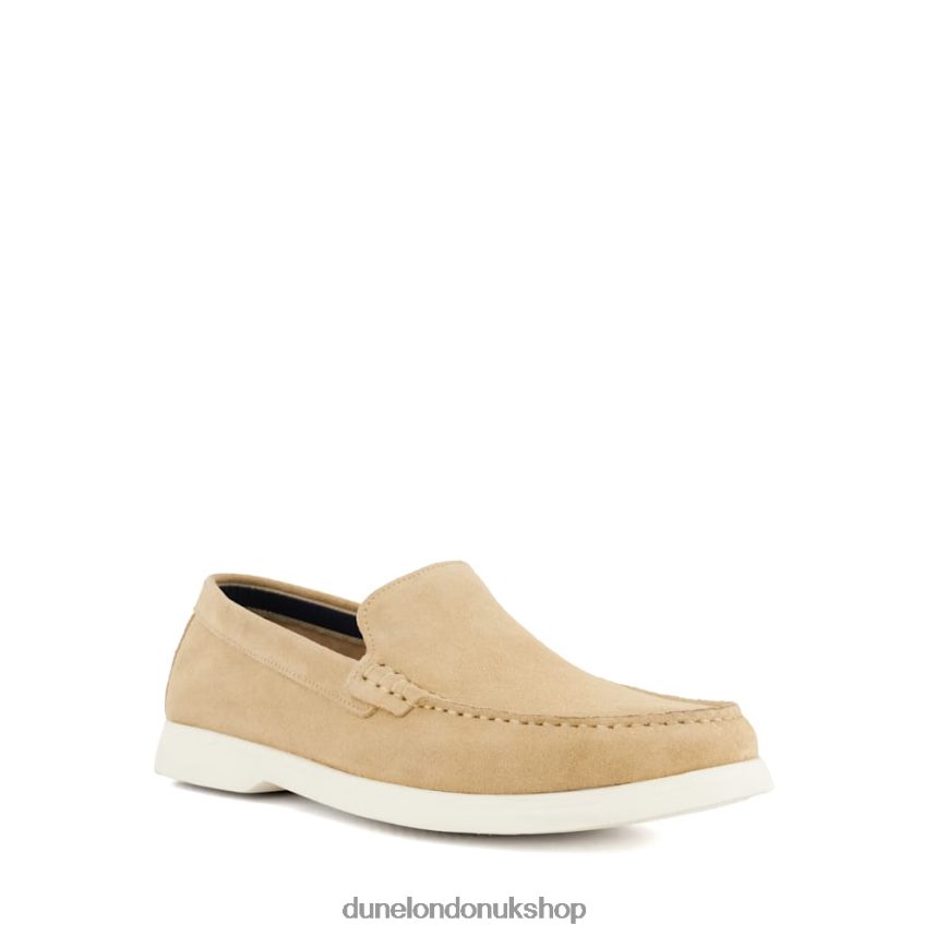 Casual Suede Loafers Men N4BBPB772 Dune London Buftonn Sand - Click Image to Close