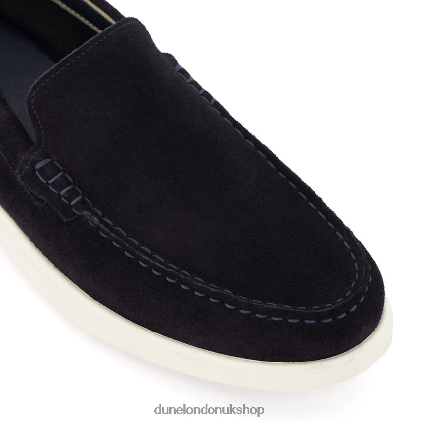 Casual Suede Loafers Men N4BBPB774 Dune London Buftonn Navy