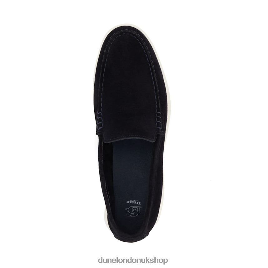 Casual Suede Loafers Men N4BBPB774 Dune London Buftonn Navy