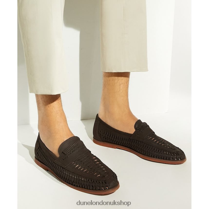 Casual Woven Loafers Men N4BBPB776 Dune London Brickles Brown