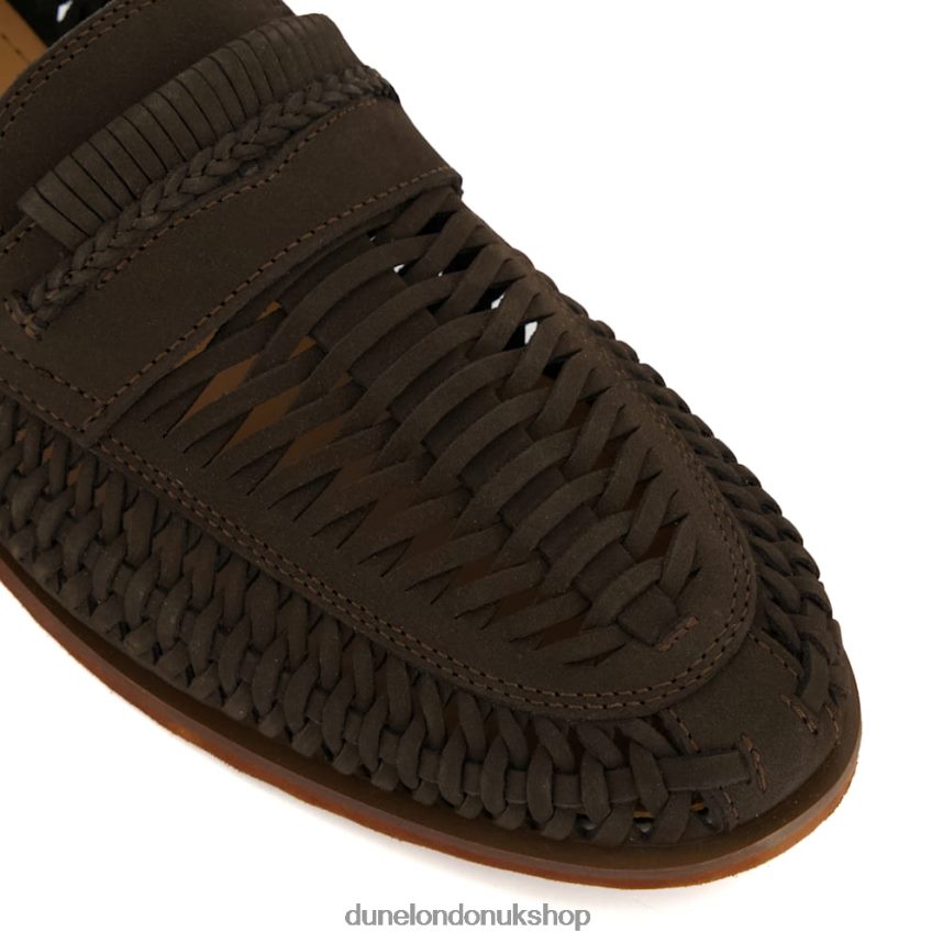 Casual Woven Loafers Men N4BBPB776 Dune London Brickles Brown