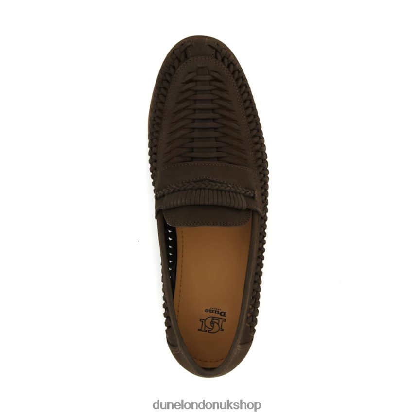 Casual Woven Loafers Men N4BBPB776 Dune London Brickles Brown