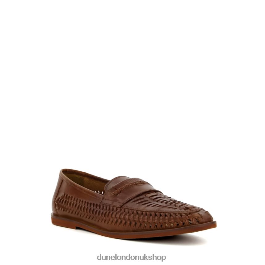 Casual Woven Loafers Men N4BBPB800 Dune London Brickles Tan